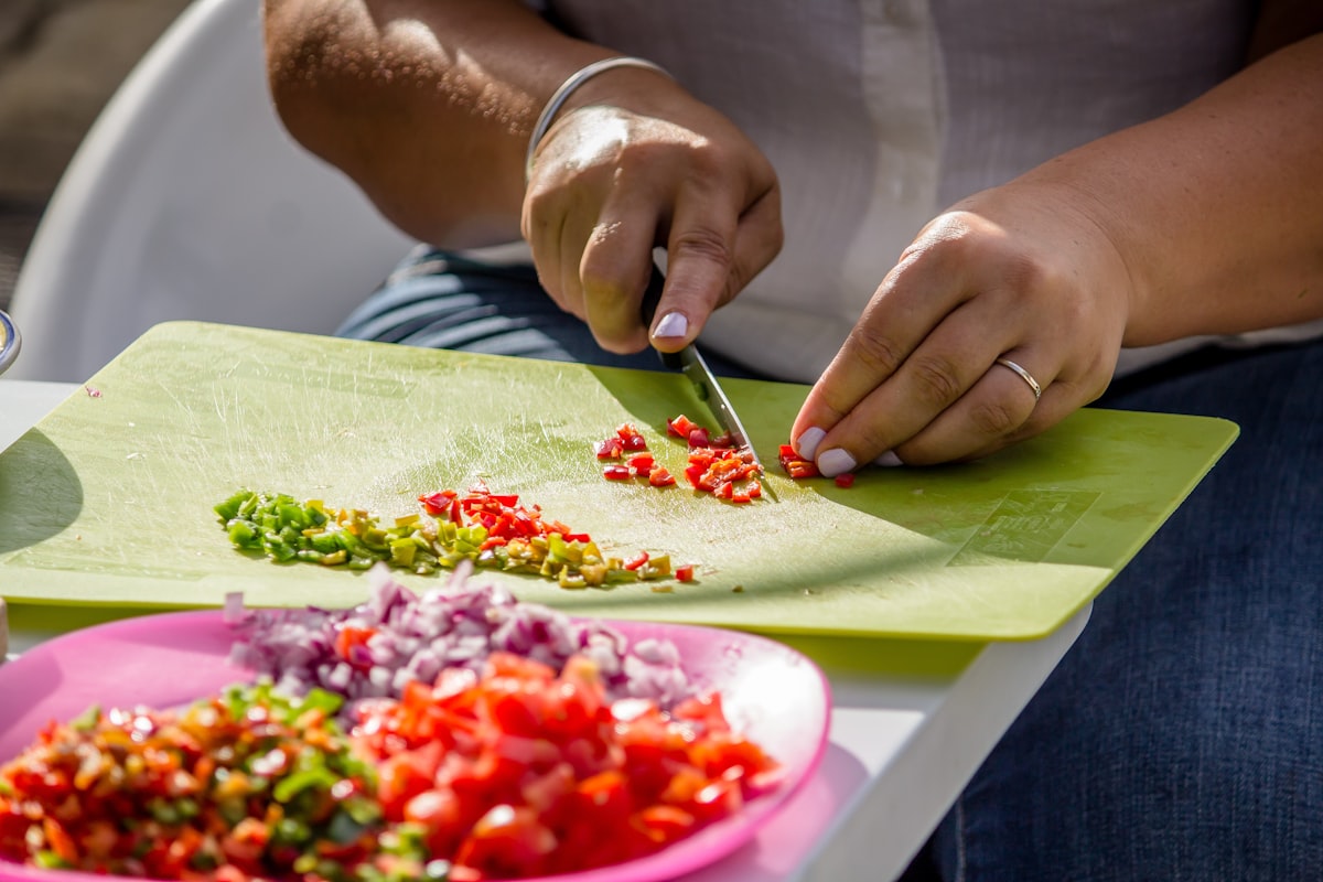 Colorful whole foods and fresh ingredients